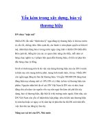 Yếu kém trong xây dựng, bảo vệ thương hiệu pot