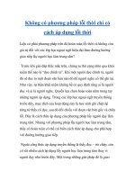 Không có phương pháp lỗi thời chỉ có cách áp dụng lỗi thời ppt