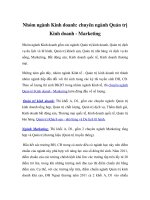 Nhóm ngành Kinh doanh: chuyên ngành Quản trị Kinh doanh - Marketing pot