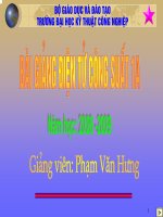 BÀI GIẢNG ĐIỆN TỬ CÔNG SUẤT