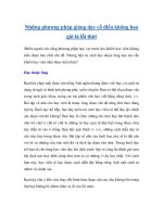 Những phương pháp giảng dạy cổ điển không bao giờ là lỗi thời pptx