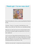 Thành ngữ: ‘Cut me some slack’ pdf