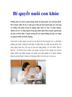 Bí quyết nuôi con khỏe pdf