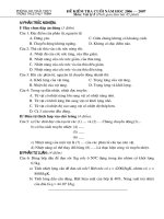 Đề KT cuối năm (lí 8)