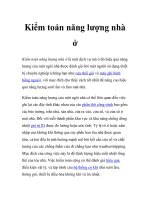 Kiểm toán năng lượng nhà ở ppt