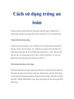 Cách sử dụng trứng an toàn pps