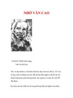 NHỚ VĂN CAO doc