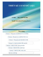 Thiết kế cơ sỡ dữ liệu ppsx