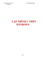 Lap Trinh C Tren Windows pdf