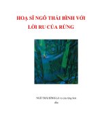 HOẠ SĨ NGÔ THÁI BÌNH VỚI LỜI RU CỦA RỪNG pptx