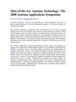 State-of-the-Art Antenna Technology: The 2008 Antenna Applications SymposiumFrom docx