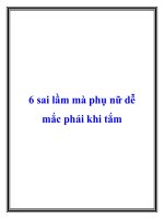 6 sai lầm mà phụ nữ dễ mắc phải khi tắm pot