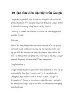 10 lệnh tìm kiếm đặc biệt trên Google docx