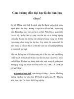 Con đường đến đại học là do bạn lựa chọn! docx