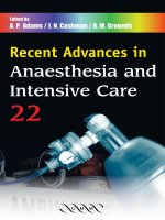 Recent Advances in Anaesthesia and Intensive Care ppt