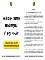 NHÀ KINH DOANH THEO MẠNG VĨ ĐẠI NHẤT pdf