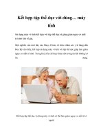 Kết hợp tập thể dục với dùng… máy tính ppt