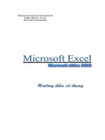 Hướng dẫn thục hành Excel 2003