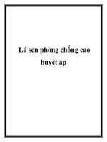 Lá sen phòng chống cao huyết áp pot
