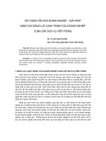 báo cáo khoa học  'xây dựng văn hoá doanh nghiệp – giải pháp nâng cao năng lực cạnh tranh của doanh nghiệp cung cấp dịch vụ viễn thông'
