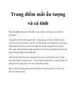 Trang điểm mắt ấn tượng và cá tính potx