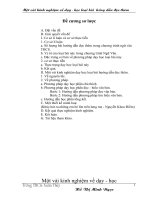 Một vài kinh nghiệm về dạy - học loại bài hướng dẫn đọc thêm