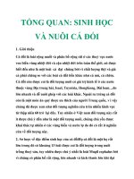 TỔNG QUAN: SINH HỌC VÀ NUÔI CÁ ĐỐI ppsx