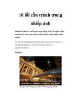 10 lỗi cần tránh trong nhiếp ảnh doc