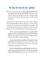 Để làm tốt bài thi trắc nghiệm pot