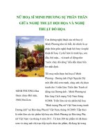 NỮ HOẠ SĨ MINH PHƯƠNG SỰ PHÂN THÂN GIỮA NGHỆ THUẬT HỘI HỌA VÀ NGHỆ THUẬT ĐỒ HỌA pdf