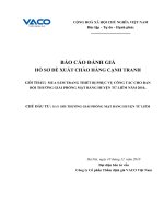 Báo cáo đánh giá Số: 06/TVĐT-2010-VACO, HỒ SƠ ĐỀ XUẤT CHÀO HÀNG CẠNH TRANH pot
