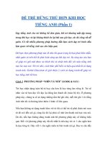 ĐỂ TRẺ HỨNG THÚ HƠN KHI HỌC TIẾNG ANH (Phần 1) pot