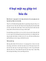 4 loại mặt nạ giúp trẻ hóa da ppt
