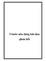 5 bước nên dùng khi đưa phản hồi docx