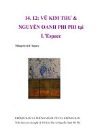 14. 12: VŨ KIM THƯ & NGUYỄN OANH PHI PHI tại L’Espace ppt
