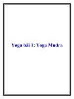 Yoga bài 1 Yoga Mudra pdf