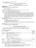 ĐỀ THI GIAO LƯU HSG MÔN TOÁN LỚP 8 Năm học 2009 - 2010 ppt