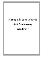 Hướng dẫn cách boot vào Safe Mode trong Windows 8 ppt