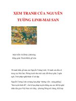 XEM TRANH CỦA NGUYỄN TƯỜNG LINH-MAI SAN pdf