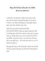 Phục hồi dữ liệu miễn phí với Aidfile Recovery Software pptx