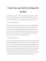 9 cách bảo mật thiết bị di động khi du lịch potx