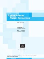Applied Behavior Analysis for Teachers docx