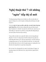 Nghệ thuật thứ 7 với những 