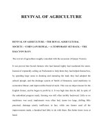 REVIVAL OF AGRICULTURERE doc