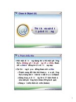 Class & Object (tt)Thiết kế và cài đặt lớp & đối tượng1 1OOP in C# - GV: docx