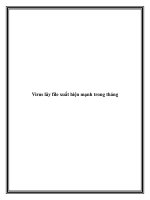 Virus lây file xuất hiện mạnh trong tháng doc