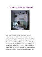Chen Wei: cái đẹp của chăm chút pptx