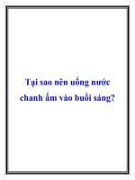 Tại sao nên uống nước chanh ấm vào buổi sáng? doc