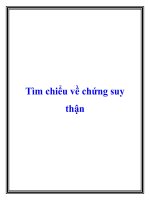 Tìm hiểu về chứng suy thận pdf