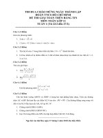 Đề luyện tập khối 11 (tuần 1)